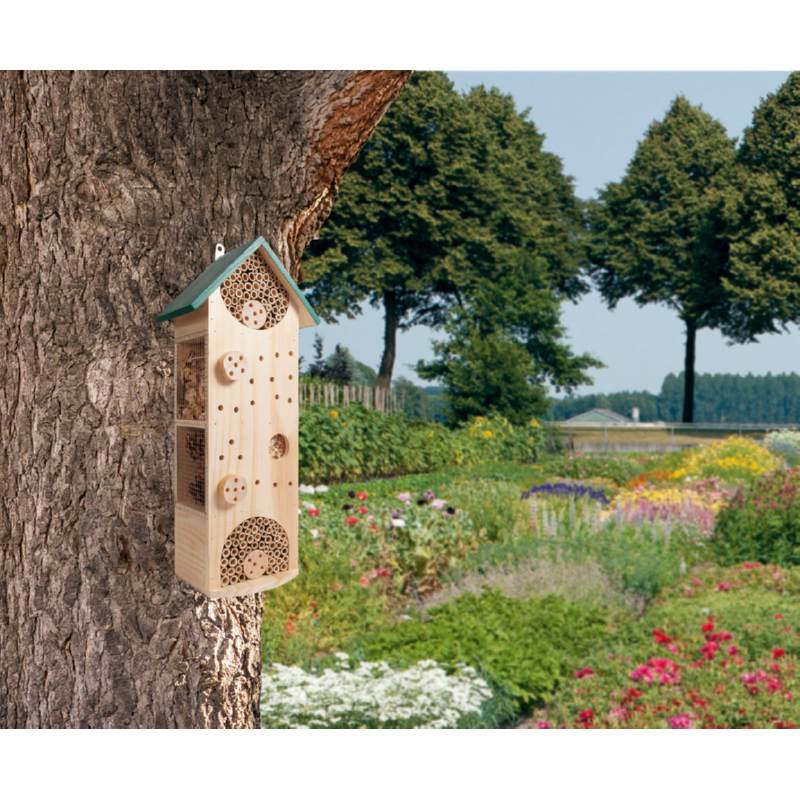 Insecten Hotel Groen 23,5 x 12 x 50,5cm