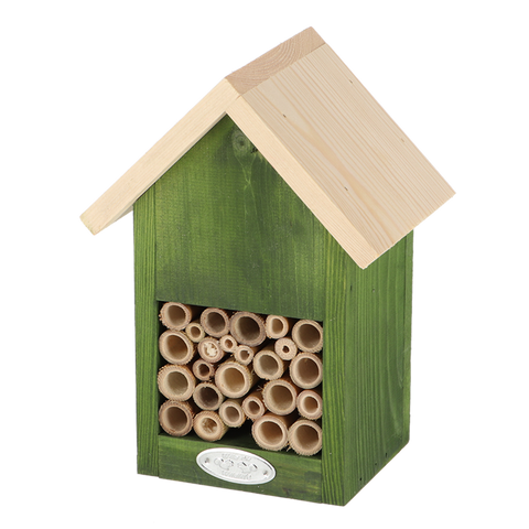 Natuurtinten bijenhuis groen 16,2 x 11,9 x 22,8 cm