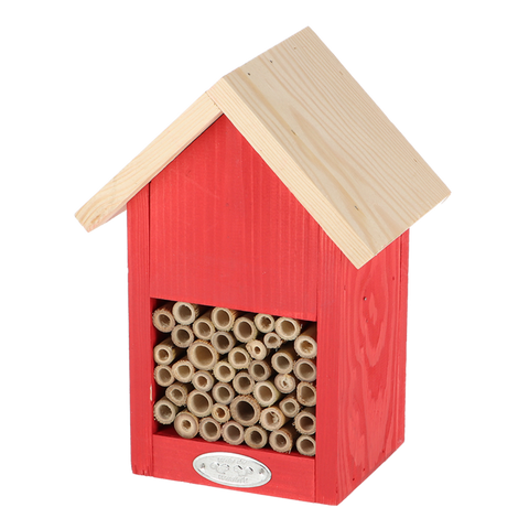 Natuurtinten bijenhuis rood  16,2 x 11,9 x 22,8 cm