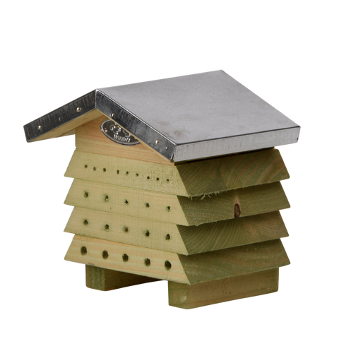 Bijenhuis hout  15,7 x  12,3 x  15,5 cm