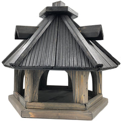 Vogelvoederhuisje met Standaard - 123 cm - Grijs - FSC