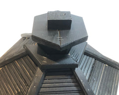 Vogelvoederhuisje met Voedersilo - Vogelhuisje FSC Hout - 35x40x48 cm