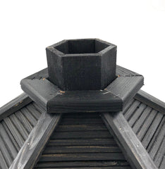 Vogelvoederhuis met Voedersilo op Standaard – FSC Hout – Grijs