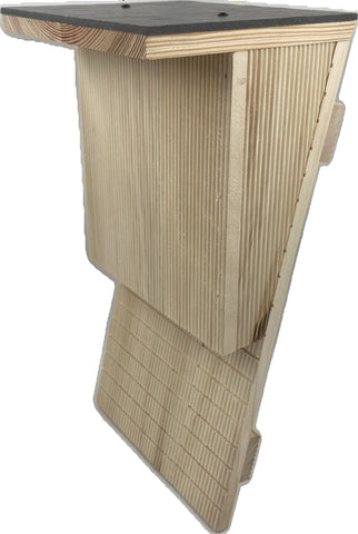 Vleermuiskast leisteen dakje 18x40x20 cm Vlonderhout