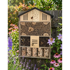Groot Insectenhotel 11,5 x 57 x 79 cm Bijen- vlinderhotel