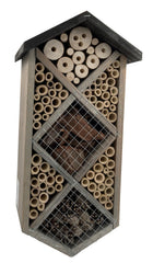 Insectenhotel 7-kamers 17 x 11 x 42 cm. Bijenhotel