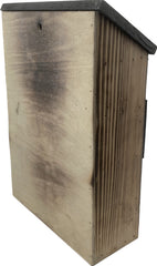 Insectenhotel Bijenhotel 8 x 20 x 30 cm. gevlamd zwart