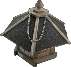 Insectenhotel op Standaard - FSC-hout - Bitumen Dakje – 123 cm