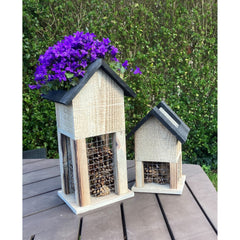 Insectenhotel Bloempot groot 18 x 15 x 35 cm Dennenappel