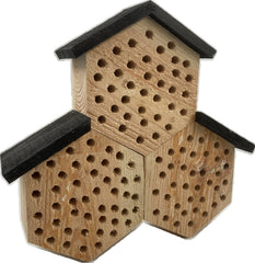 Massief bijenhotel 34 x 9 x 31 cm Insectenhotel
