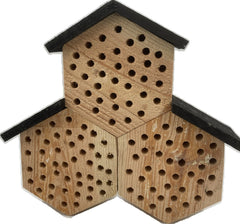 Massief bijenhotel 34 x 9 x 31 cm Insectenhotel