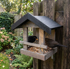 Vogelvoederhuisje - Wandmodel Vogelhuisje - FSC Hout - 21x23x26 cm