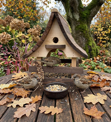 Stevig Vogelvoederhuisje 31 x 26 x 29 cm - Vogelhuisje