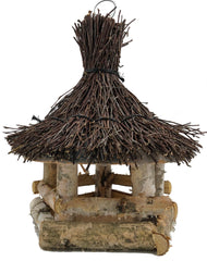 Vogelvoederhuisje Berkenhout - Hangend Vogelhuisje Ø33x45 cm