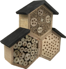 Hexagon - FSC Hout - Insectenhotel voor Bijen 37x37x9 cm