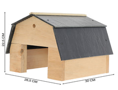 Egelhuis 28,5 x 50 x 22,5 cm met Lei-dakje Duurzaam