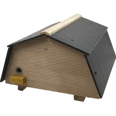 Hommelhotel XL 28 x 30 x 18 cm Insectenhotel met Leien dak