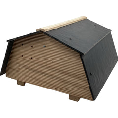 Hommelhotel XL 28 x 30 x 18 cm Insectenhotel met Leien dak