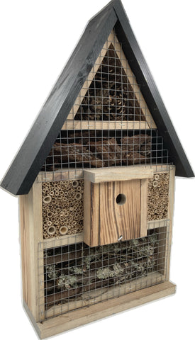 Insectenhotel met hommelhotel 10 x 34 x 54 cm bijenhotel
