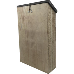 Bijenhotel 8 x 26 x 39 cm. Insectenhotel gevlamd hout