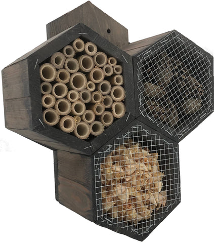 Insectenhotel 11 x 27 x 33 cm. - Bijenhotel Honingraat