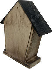 Insectenhotel bijenhotel 8 x 24 x 27 cm. gevlamd zwart
