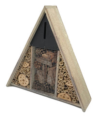 Insectenhotel driehoek 36 x 10 x 36 cm. Bijenhotel