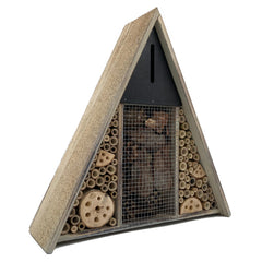 Insectenhotel driehoek 36 x 10 x 36 cm. Bijenhotel