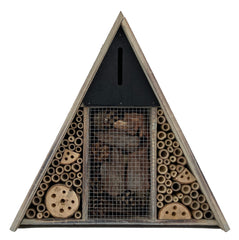 Insectenhotel driehoek 36 x 10 x 36 cm. Bijenhotel
