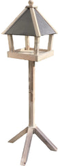 Groot Vogelvoederhuisje Standaard Hout 142 cm - Vogelhuisje