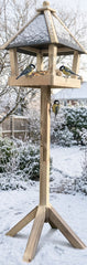 Groot Vogelvoederhuisje Standaard Hout 142 cm - Vogelhuisje