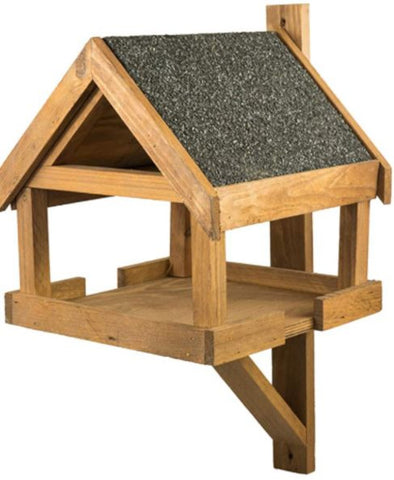 Vogelvoederhuisje Wand - Vogelhuisje FSC Hout - 26x26x28 cm