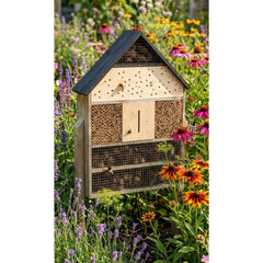 groot Zelfstaand Insectenhotel 11,5 x 57 x 79 cm Bijenhotel
