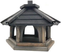 Vogelvoederhuis met Standaard - 160 cm - FSC Hout - Grijs