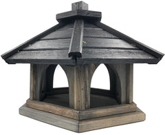 Vogelvoederhuis met Standaard - 160 cm - FSC Hout - Grijs