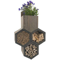 Bijenhotel met Bloempot 33 x 23 x 11 - Insectenhotel