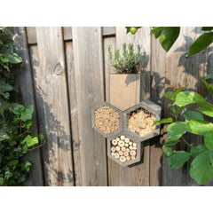 Bijenhotel met Bloempot 33 x 23 x 11 - Insectenhotel