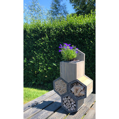 Bijenhotel met Bloempot 33 x 23 x 11 - Insectenhotel