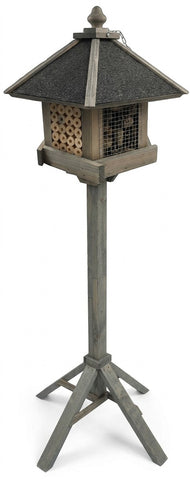 Insectenhotel op Standaard - FSC-hout - Bitumen Dakje – 123 cm