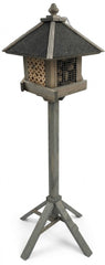 Insectenhotel op Standaard - FSC-hout - Bitumen Dakje – 123 cm