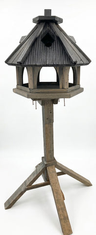 Vogelvoederhuisje met Standaard - 123 cm - Grijs - FSC