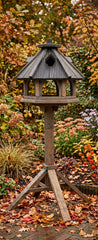 Vogelvoederhuisje met Standaard - 123 cm - Grijs - FSC