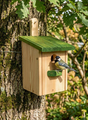 Vogelhuisje Nestkast Boswachtershutje Koolmees - Vogels