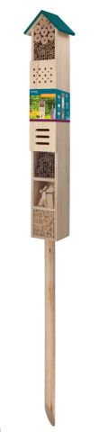 Bûten Home Insecten Hotel op paal 10 x 15 x 150cm (inclusief paal)