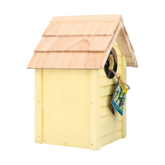 Nestkast - Beach Hut Bonaire Yellow  24 x 18 x 15 cm