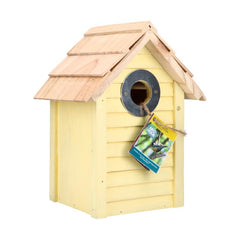 Nestkast - Beach Hut Bonaire Yellow  24 x 18 x 15 cm