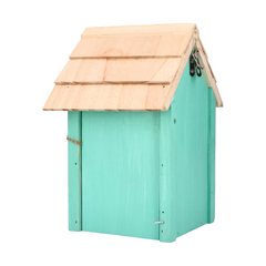 Nestkast - Beach Hut Curacao Green  24 x 18 x 15 cm