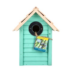 Nestkast - Beach Hut Curacao Green  24 x 18 x 15 cm