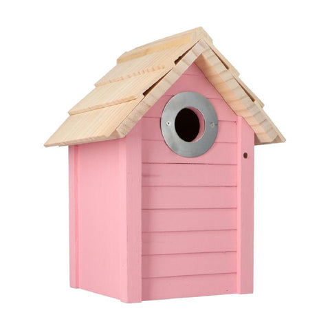 Nestkast - Beach Hut Sint Maarten Pink  24 x 18 x 15 cm
