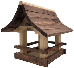 Luxe Vogelvoederhuisje - Vogelhuisje tuinvogels - FSC hout 28x25x25 cm